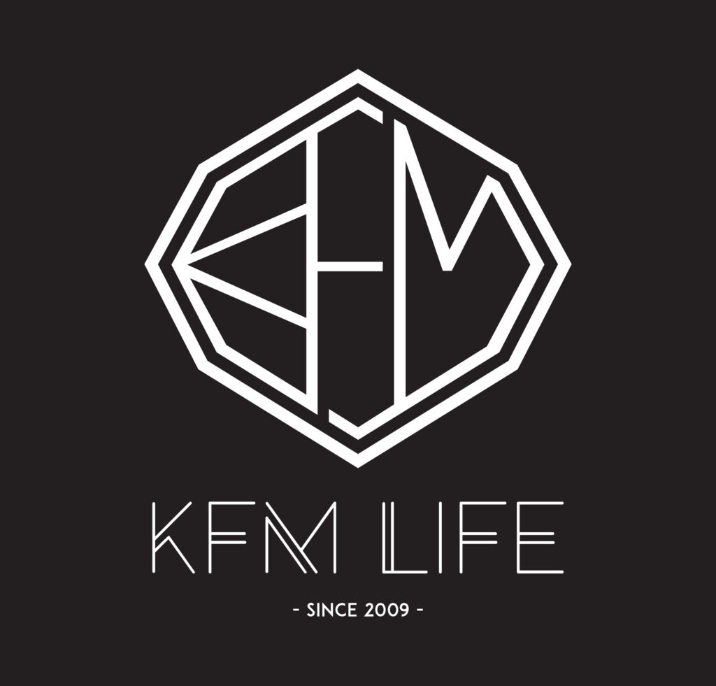 Logo kfm life blanc